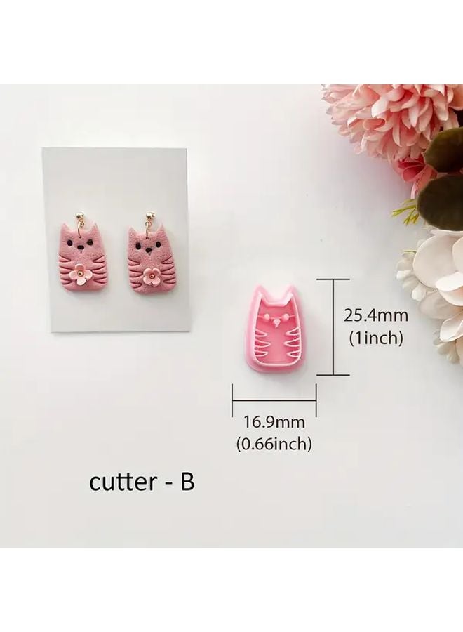 Cat Shape Polymer Clay Cutters For DIY Earring Jewelry Making Kit - Image 5